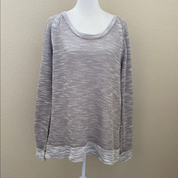 Kut from the Kloth Stylish Tan and White Knit Pullover Lightweight Sweater. XL - Picture 1 of 11